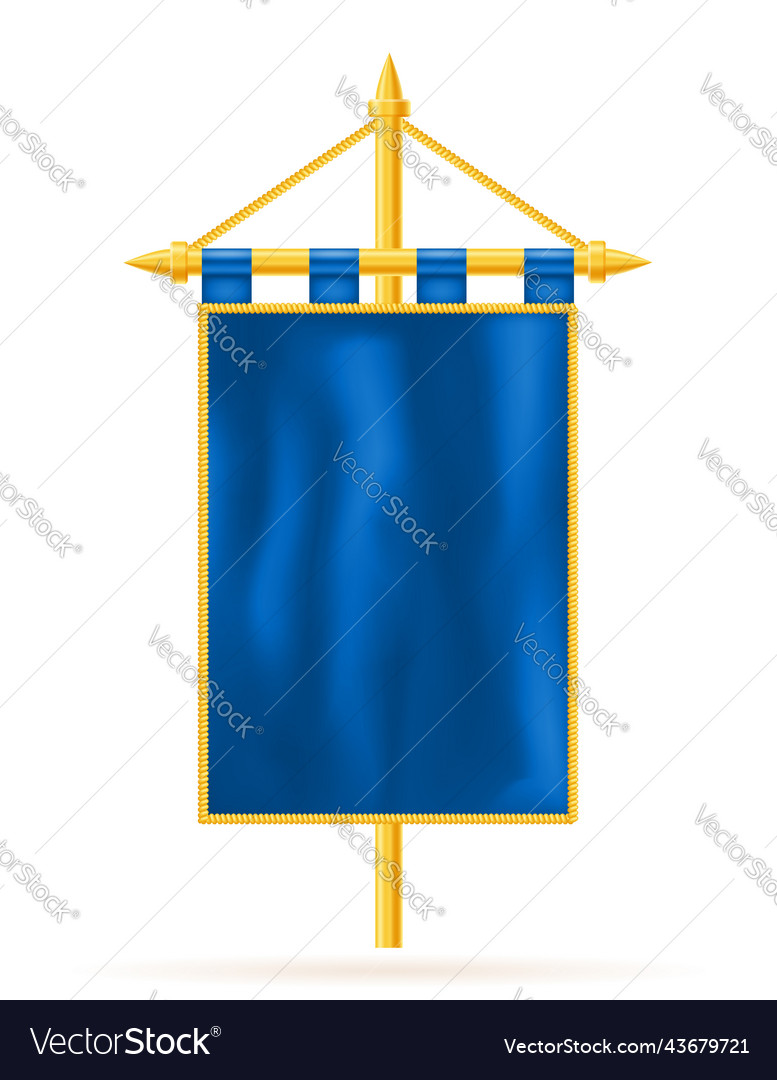 Royal flag realistic template empty blank stock