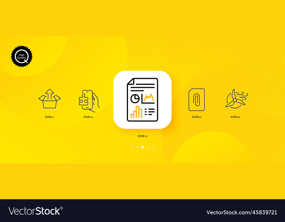 Send box puzzle game and windmill turbine minimal vector image Send box puzzle game and windmill turbine minimal