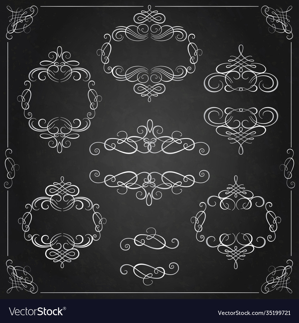 Set calligraphic design elements