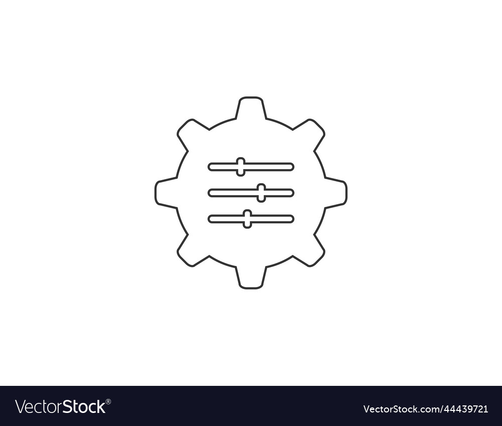 Setting adaptation change icon vector image Setting adaptation change icon