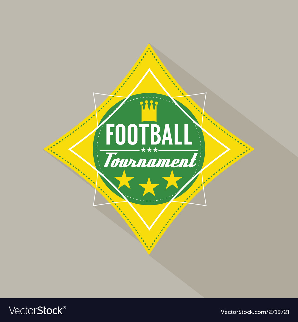 Soccer or football tournament badge