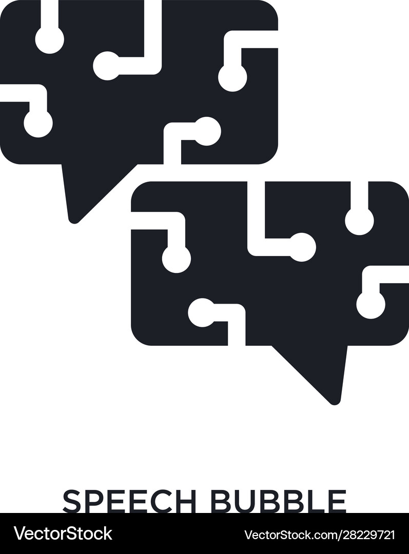 Speech bubble isolated icon simple element from Vector Image