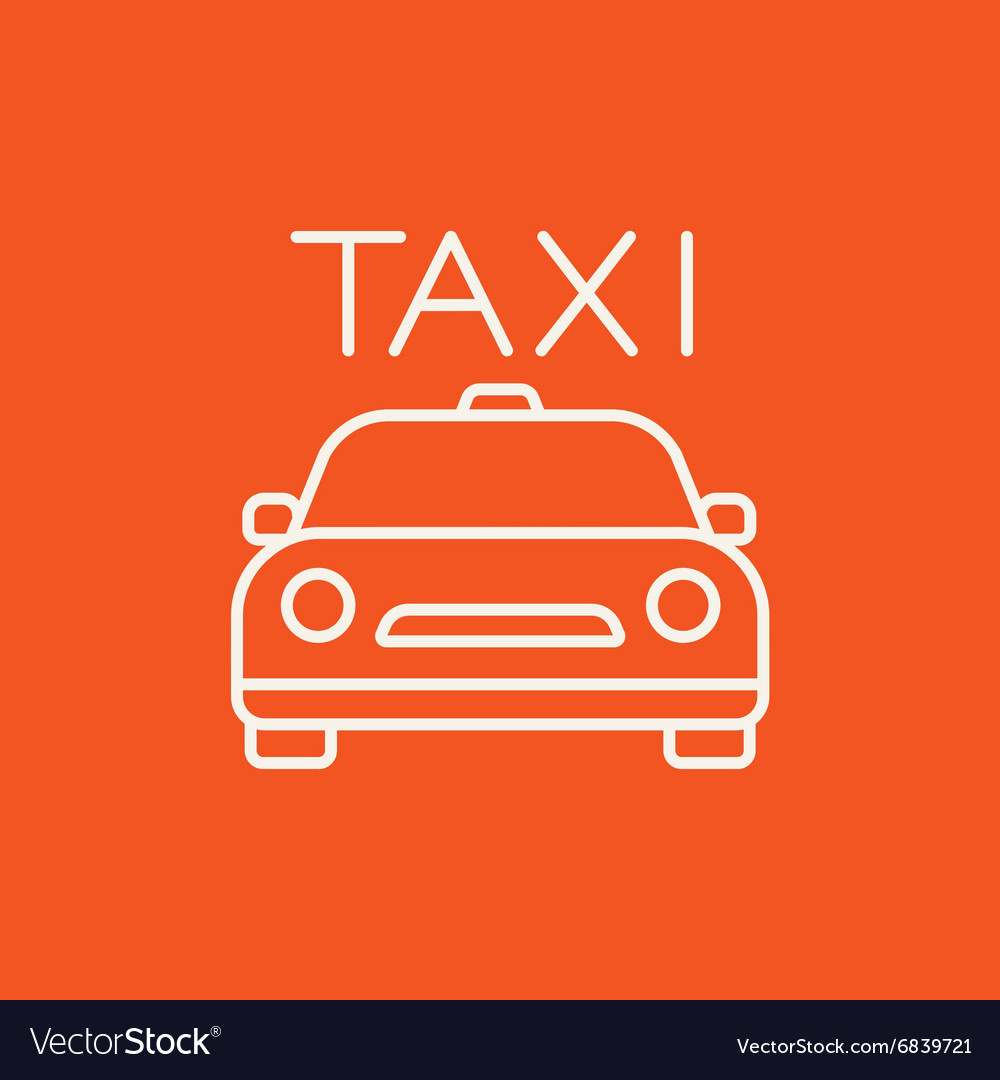 Taxi Line Icon