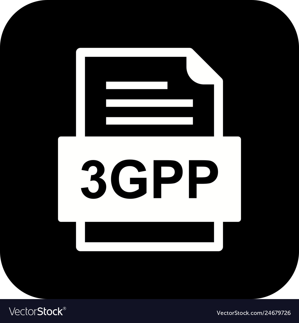 3gpp file document icon