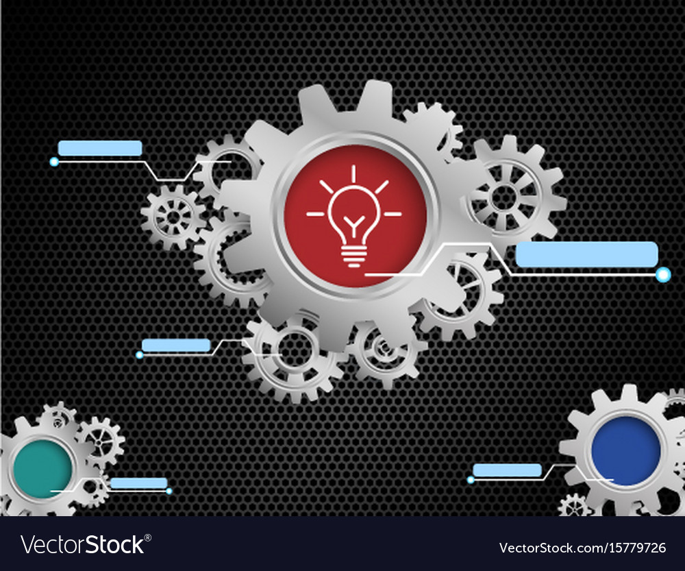 Abstract background with gears