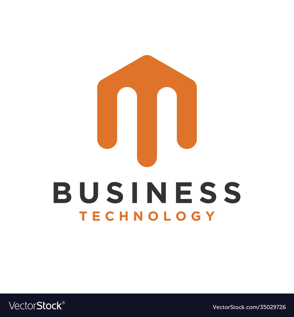 Abstract business technology logo icon design