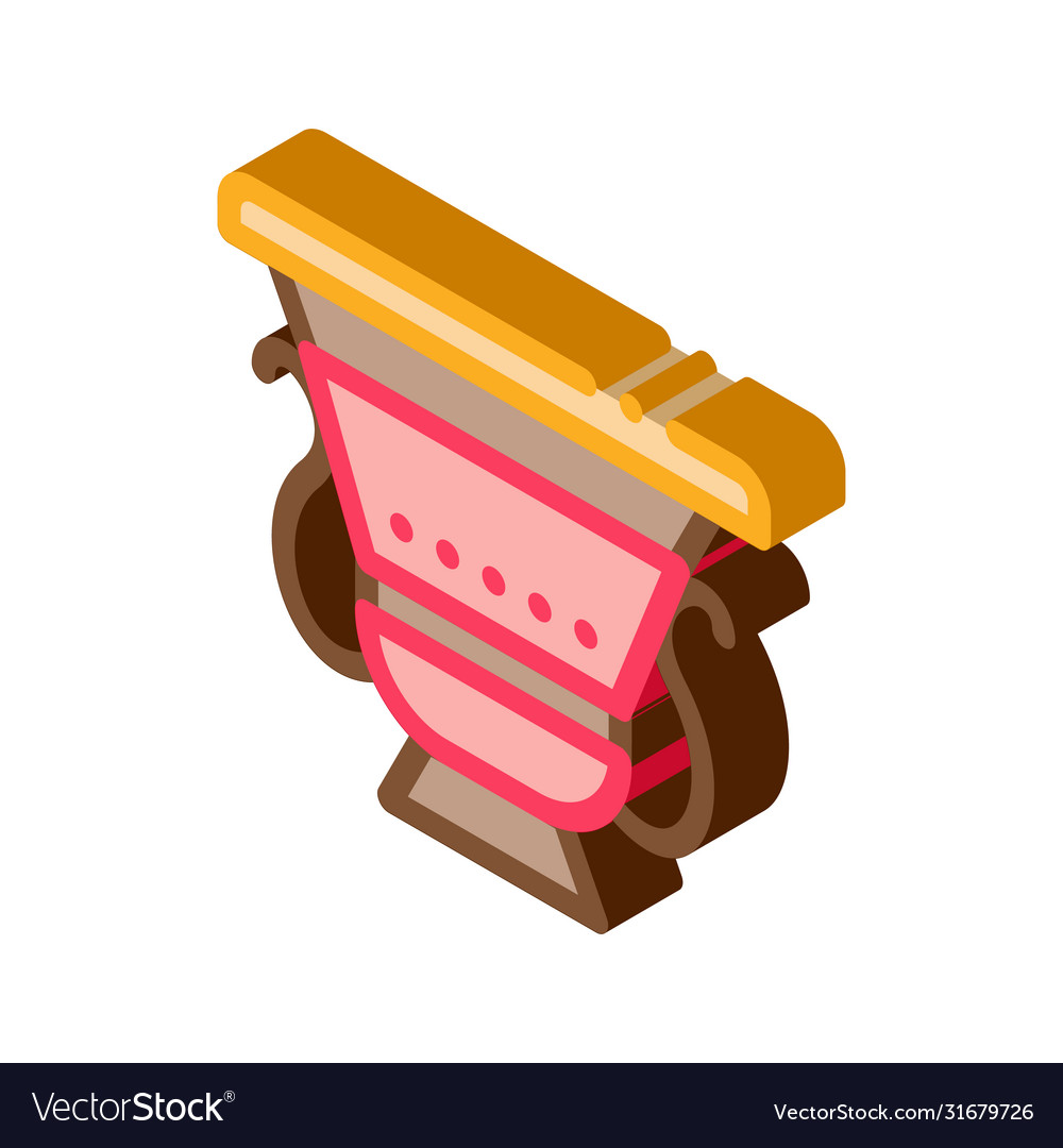 Ancient greek feast bowl isometric icon