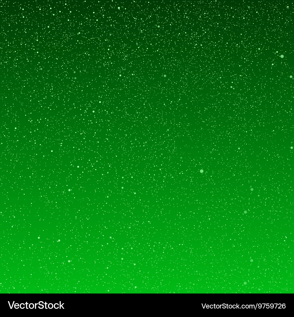Background snowflakes Green ice storm Royalty Free Vector