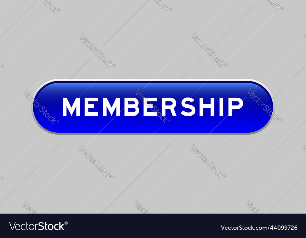 Blue color capsule shape button with word vector image Blue color capsule shape button with word