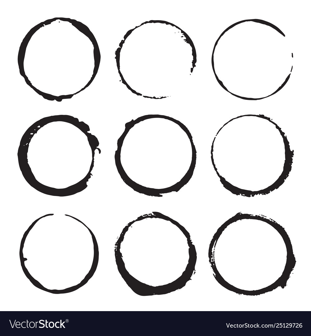 Grunge Round Frames & Elements