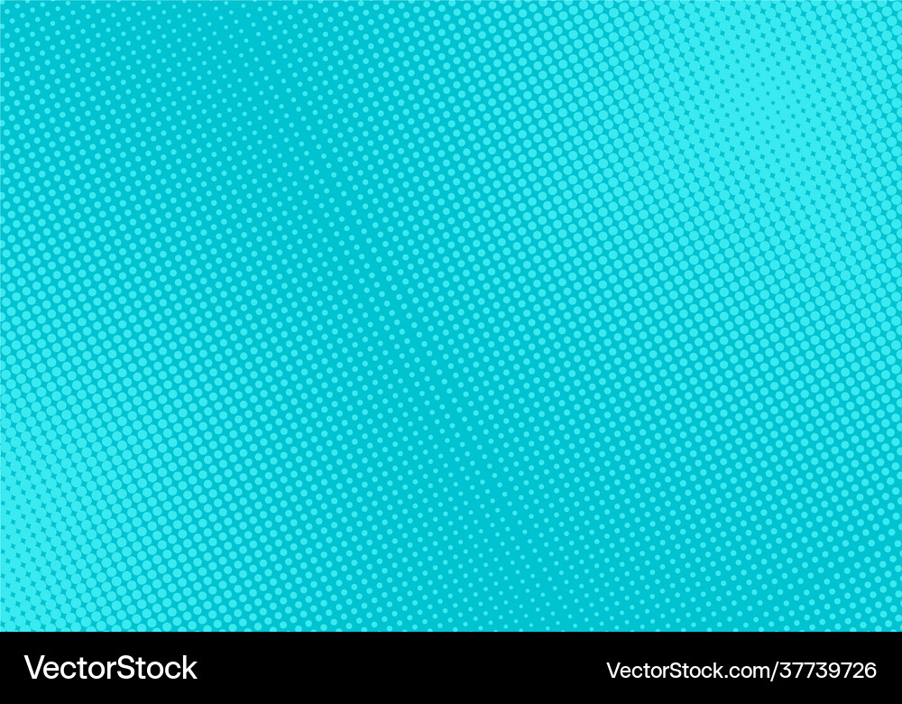 Pop art pattern halftone turquoise comic Vector Image