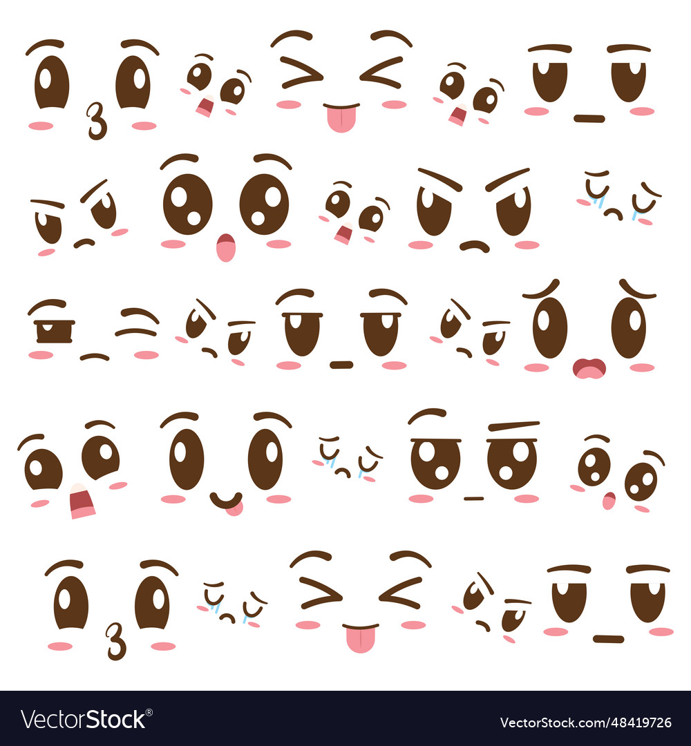 Seamless pattern background with borderless facial Vector Image Seamless pattern background with borderless facial