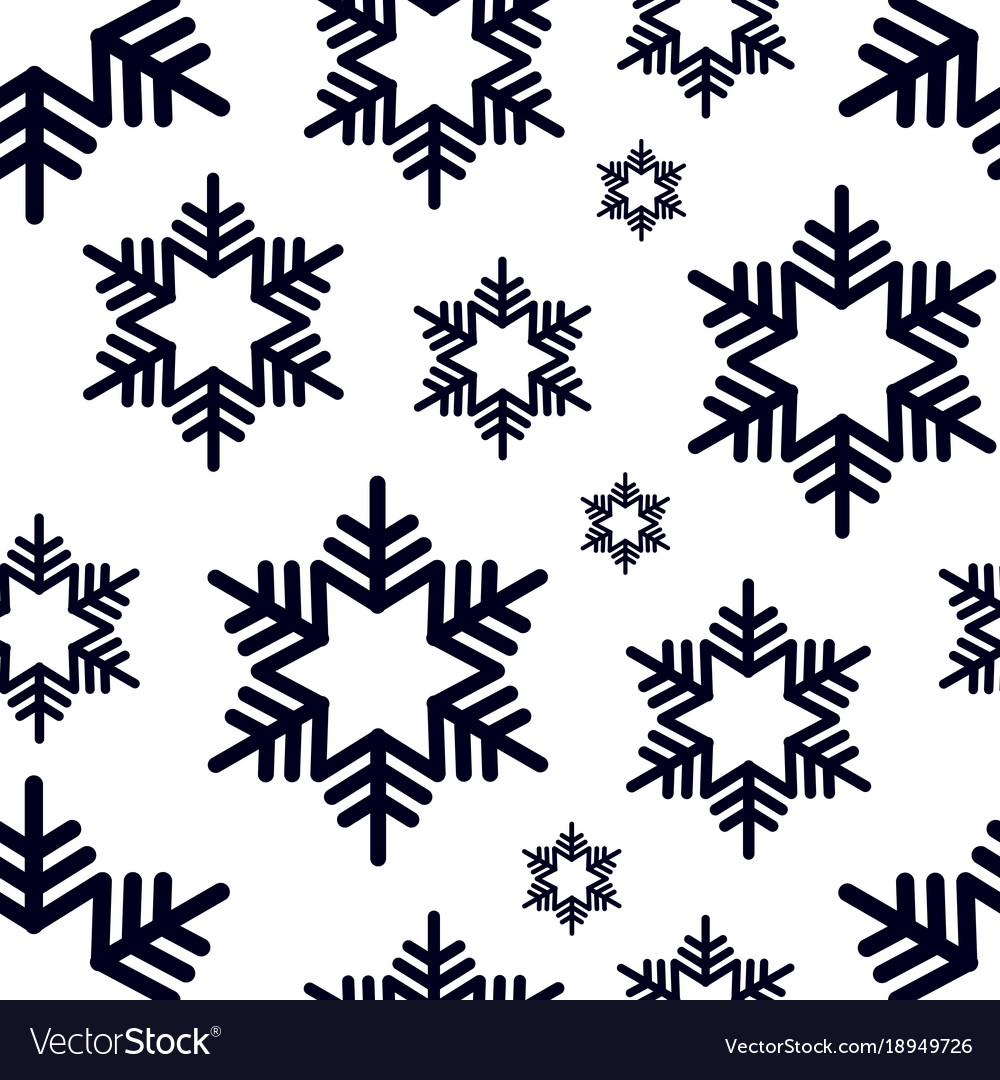 Snowflake Seamless Pattern