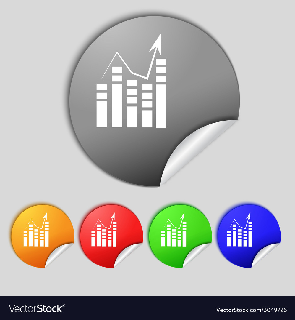 Text file icon add document with chart sign