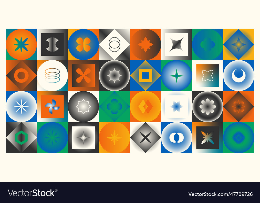 Visually striking pattern combining a gradient Vector Image Visually striking pattern combining a gradient