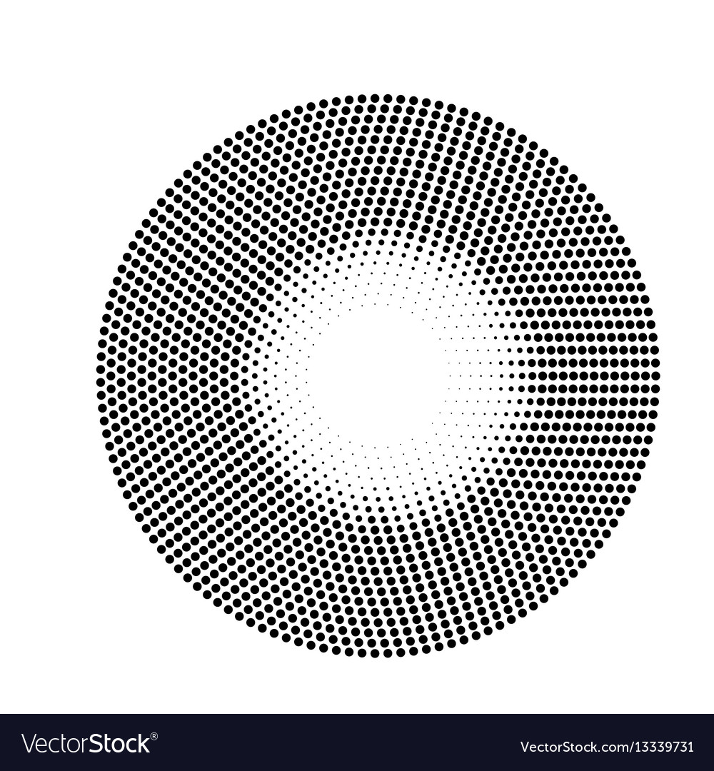 Abstract halftone circle background