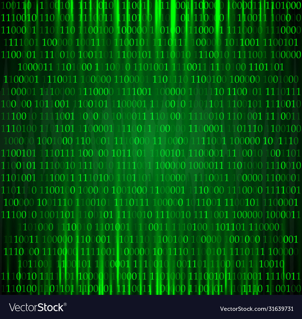 Binary computer code Royalty Free Vector Image