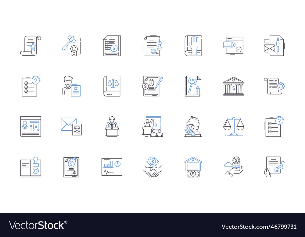 Code line icons collection programming syntax vector image Code line icons collection programming syntax