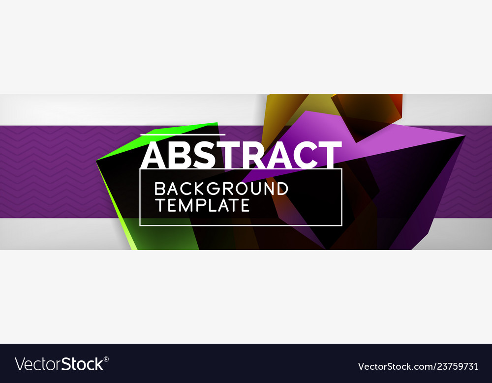 Dark 3d triangular low poly shapes abstract vector image Dark 3d triangular low poly shapes abstract