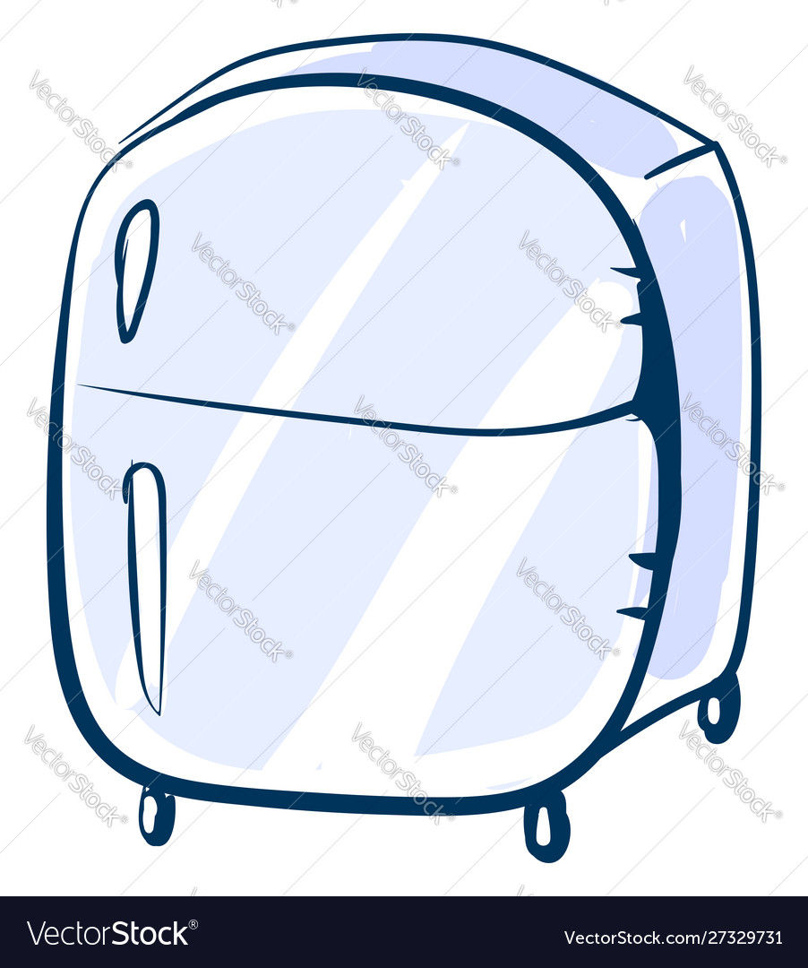 Fat Kühlschrank auf weißem Hintergrund vector image Fat Kühlschrank auf weißem Hintergrund