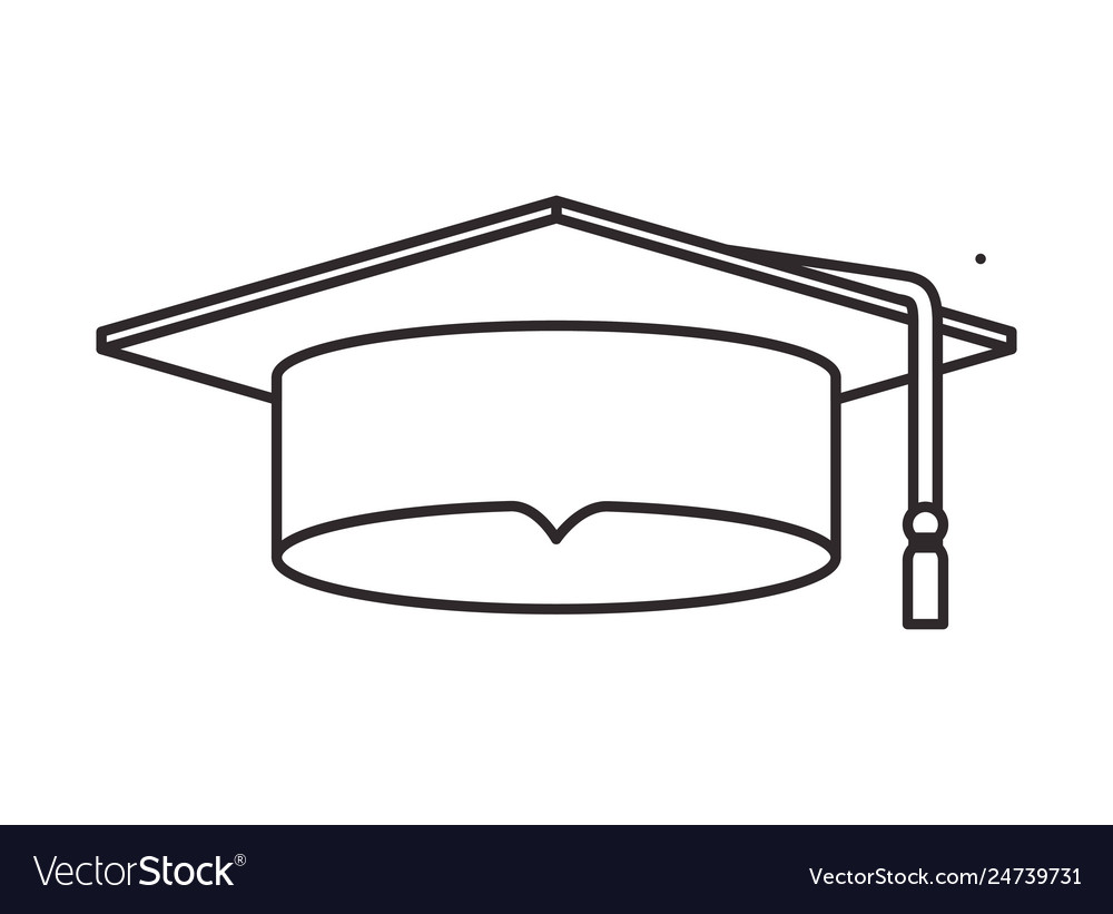 Hat graduation isolated icon