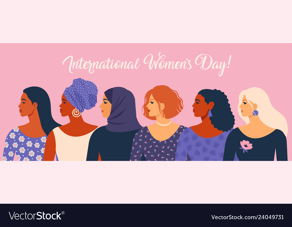 International womens day Royalty Free Vector Image