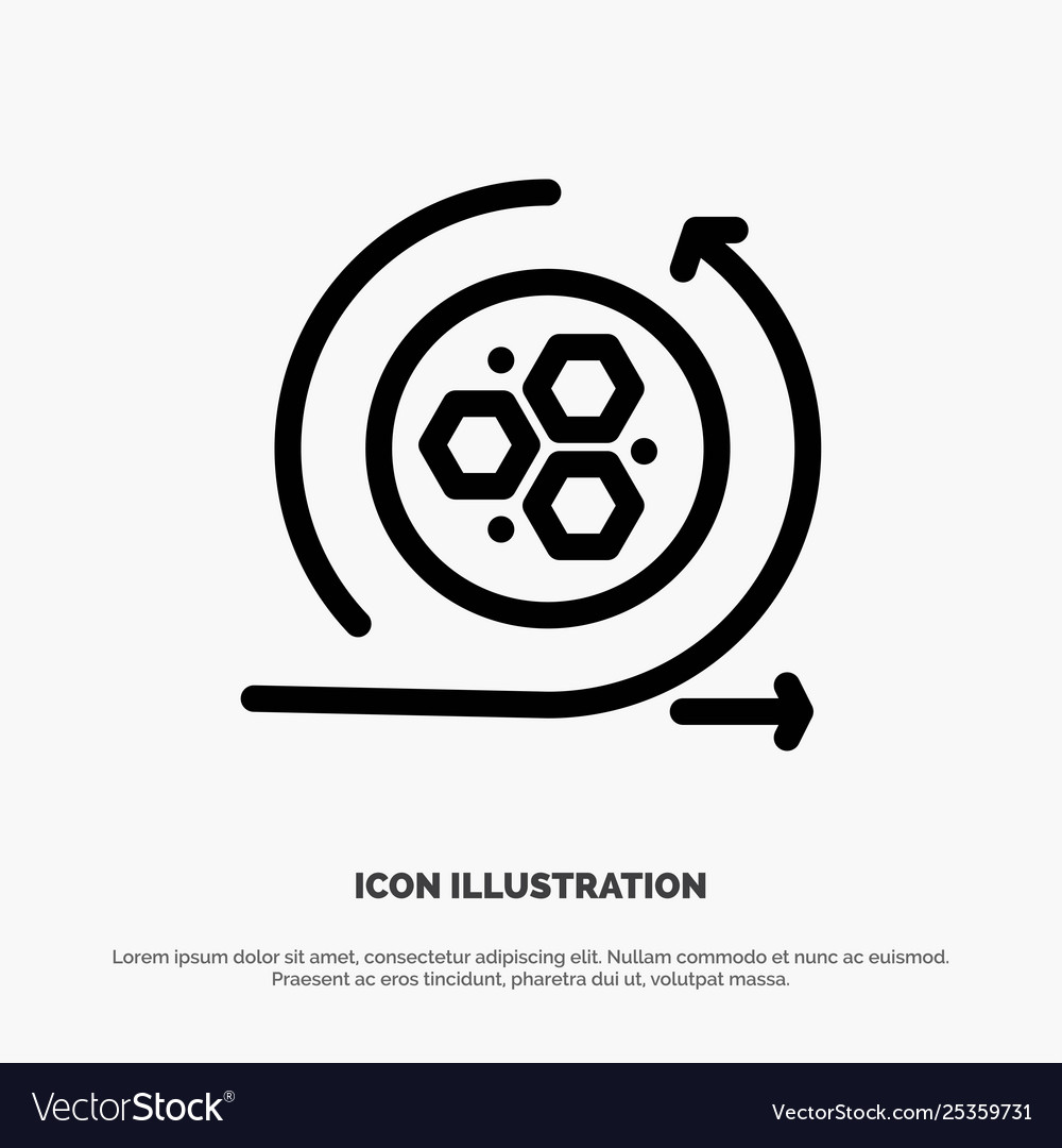 Modeling api science line icon Vector Image Modeling api science line icon