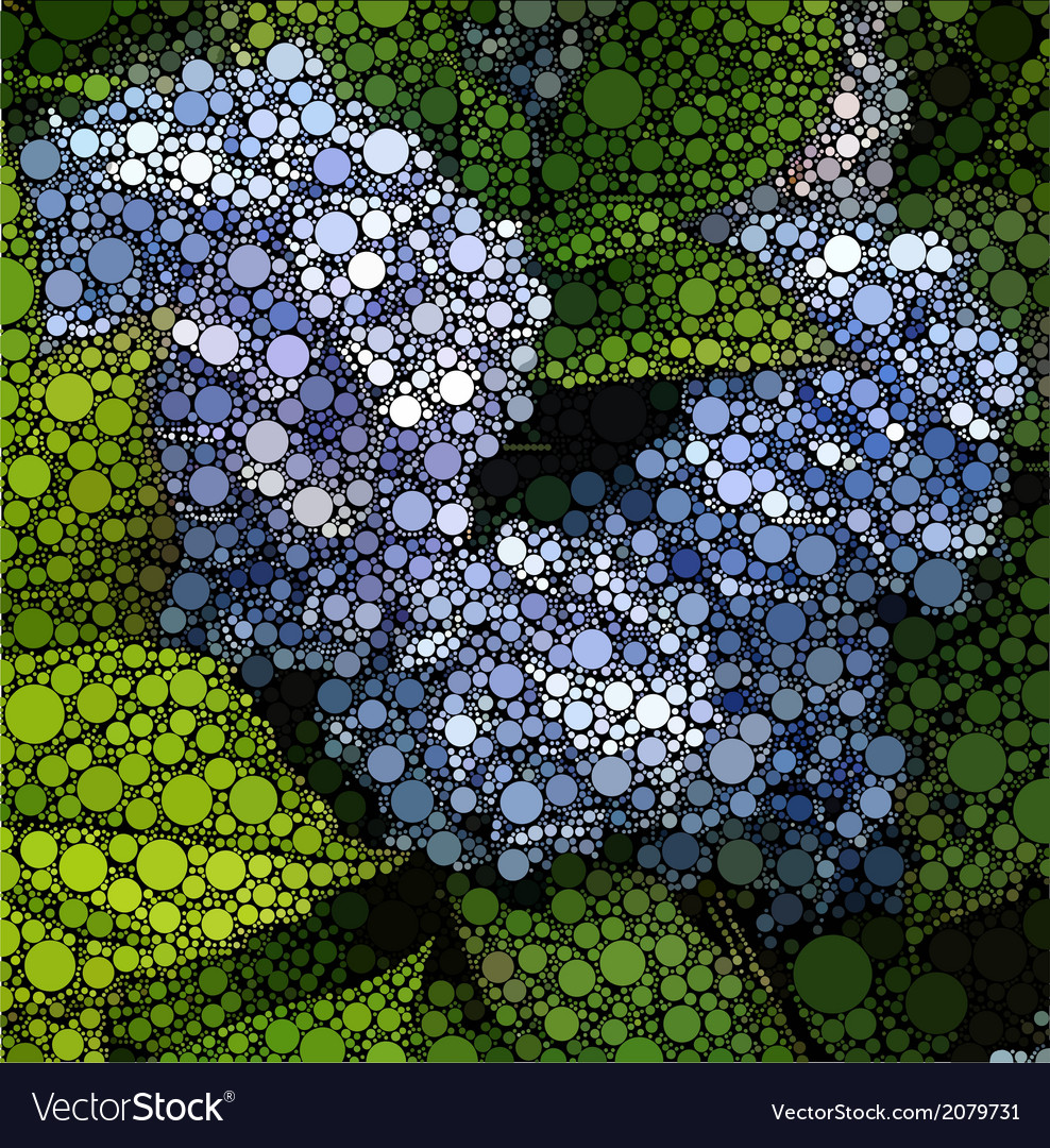 Mosaic Circle Pattern - Natural Texture