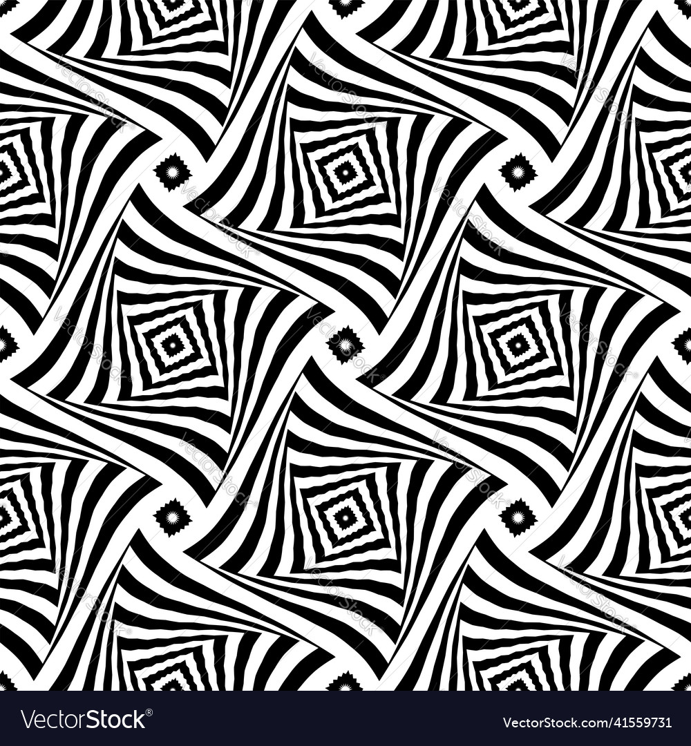 Seamless op art pattern