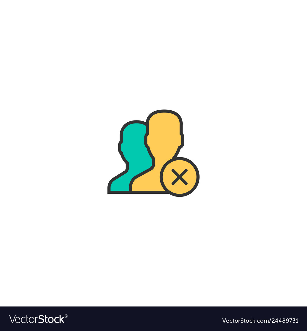 User icon design interaction vector image User icon design interaction
