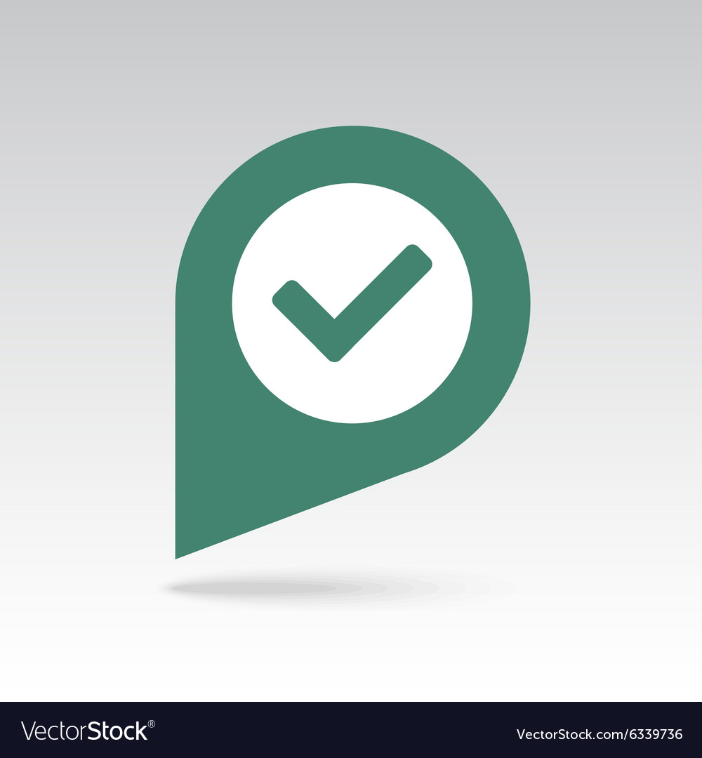 Check pin map icon pointer markers
