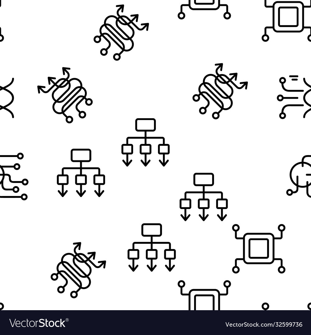Data analysis analytic seamless pattern vector image Data analysis analytic seamless pattern