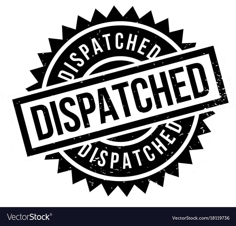 Dispatched rubber stamp Royalty Free Vector Image