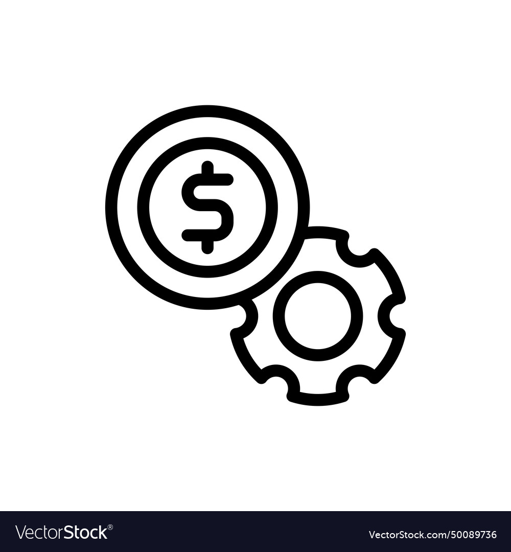 Finance management project development icon Vector Image