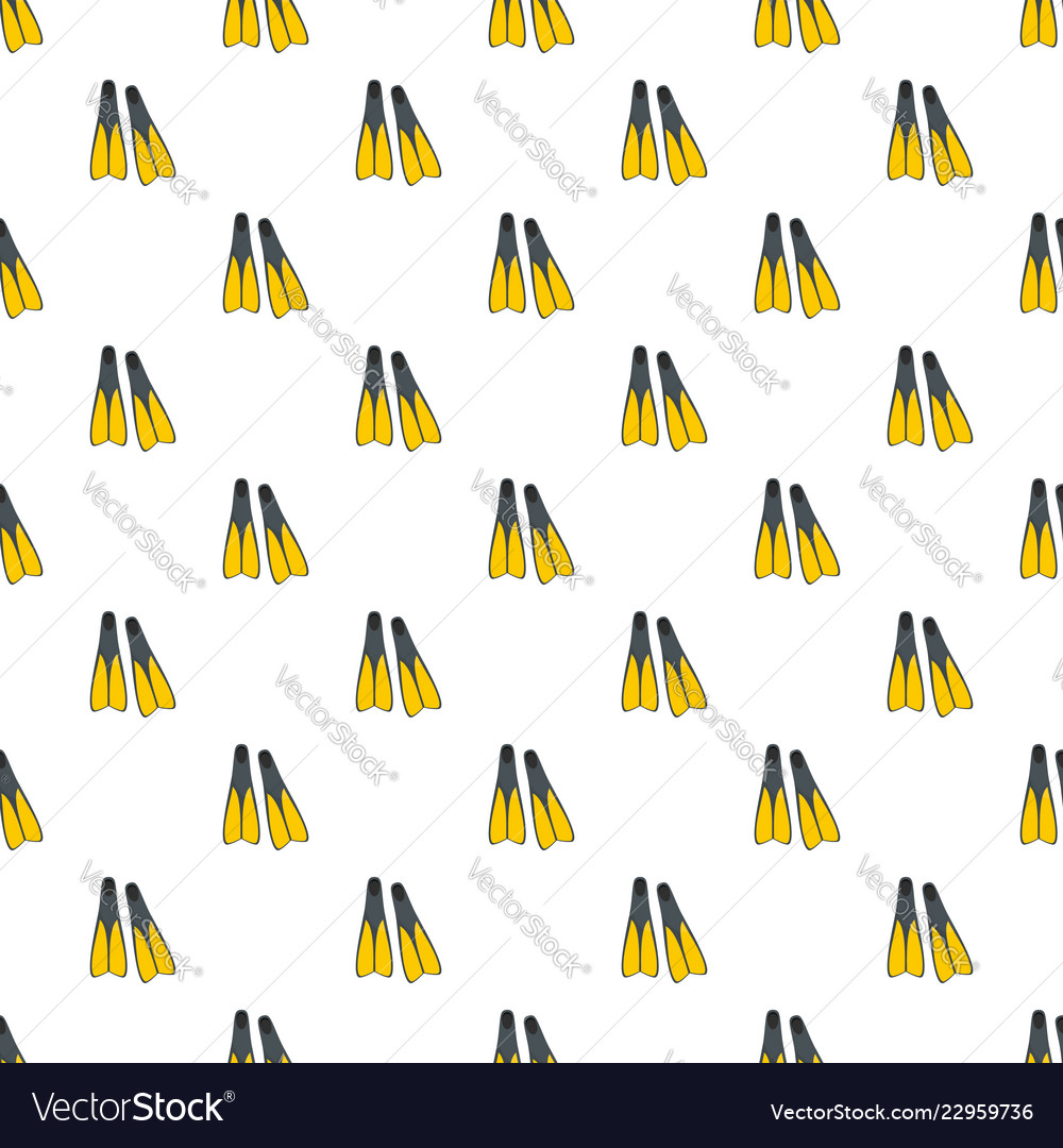 Flippers pattern seamless Royalty Free Vector Image