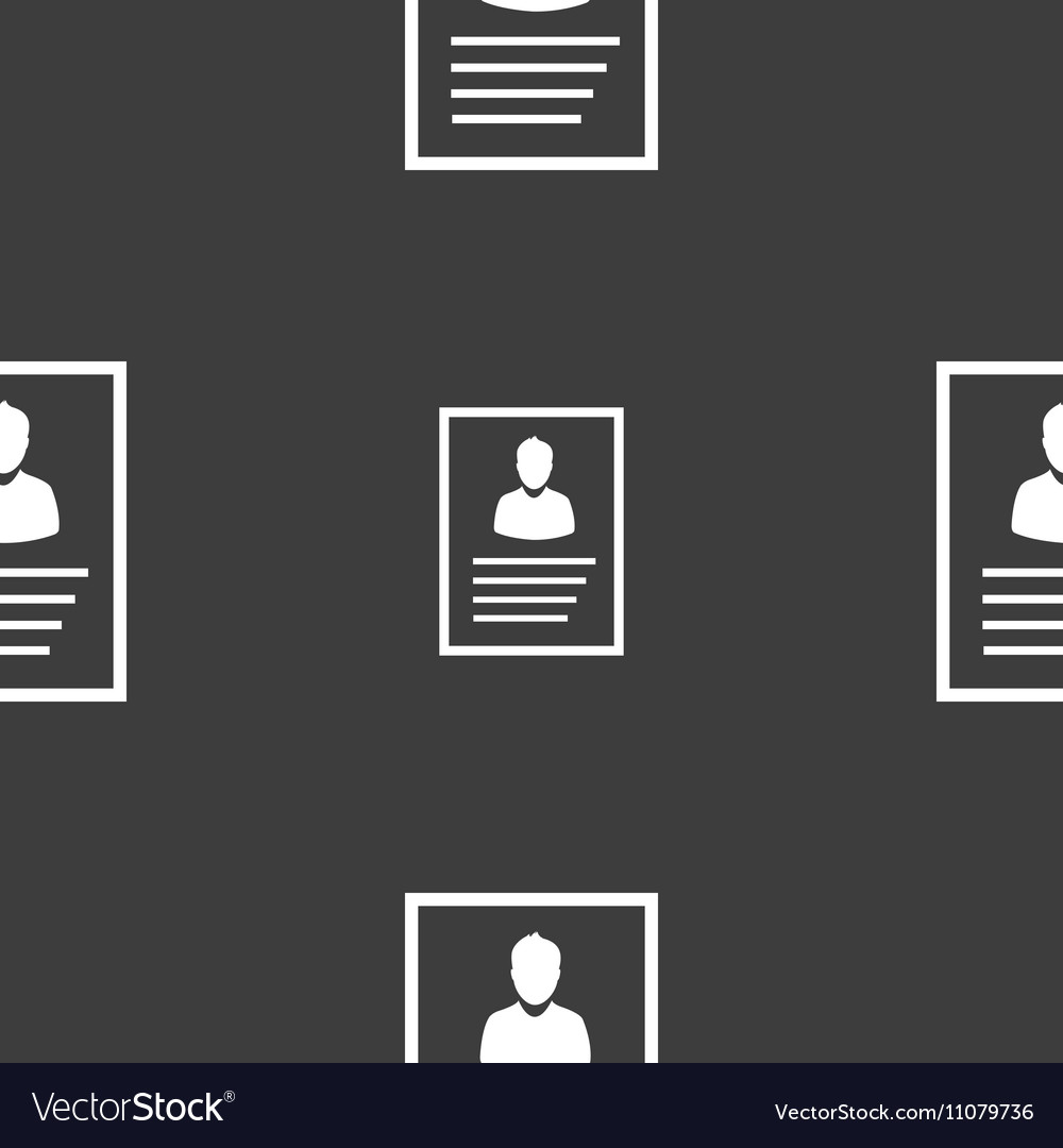 Form icon sign seamless pattern on a gray