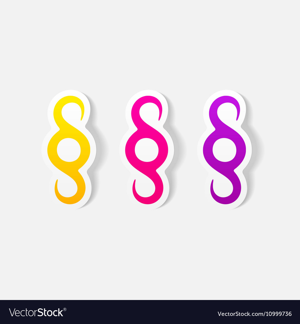 Realistic design element paragraph