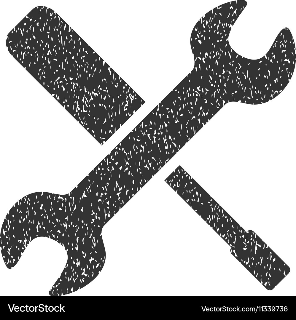 Tools grainy texture icon Royalty Free Vector Image