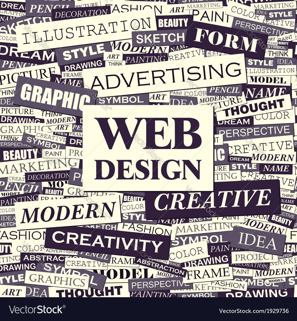 Word Cloud Website Concept