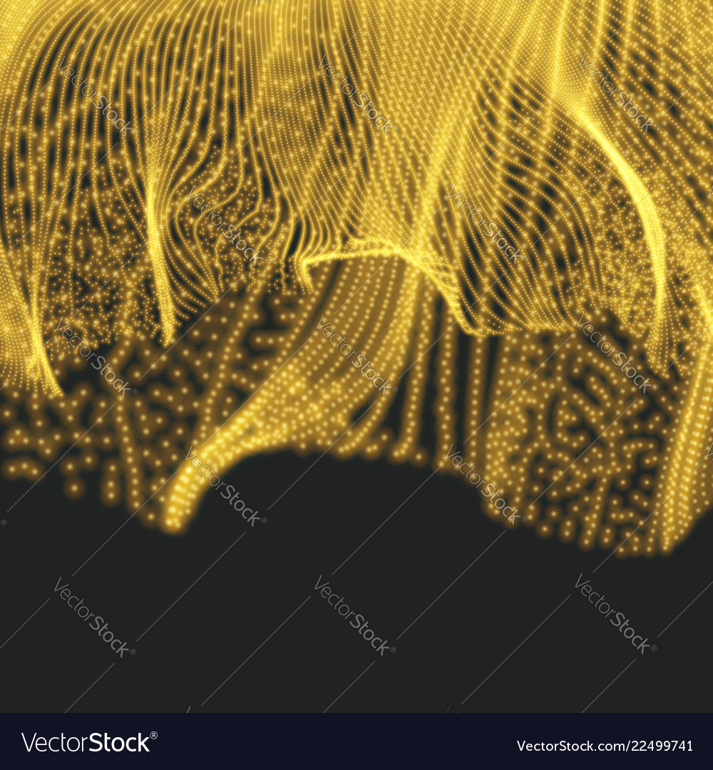 Abstract science technology background 3d grid Vector Image Abstract science technology background 3d grid