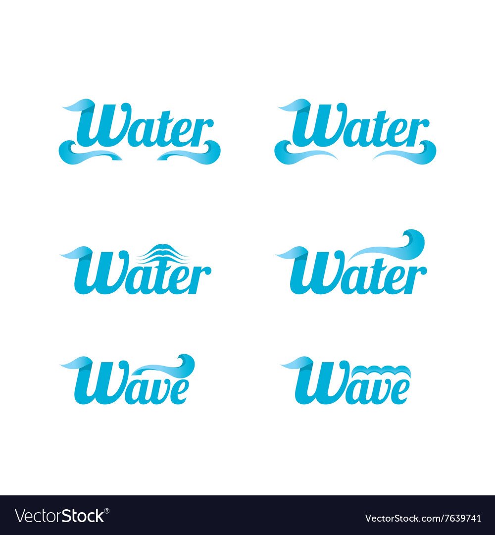 Blue Wave Logo Design Elemente abstrakt