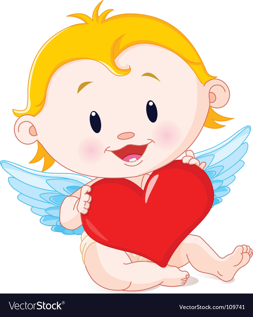 Cupid angel Royalty Free Vector Image - VectorStock