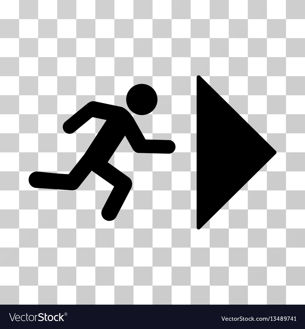 Exit direction icon vector image Exit direction icon