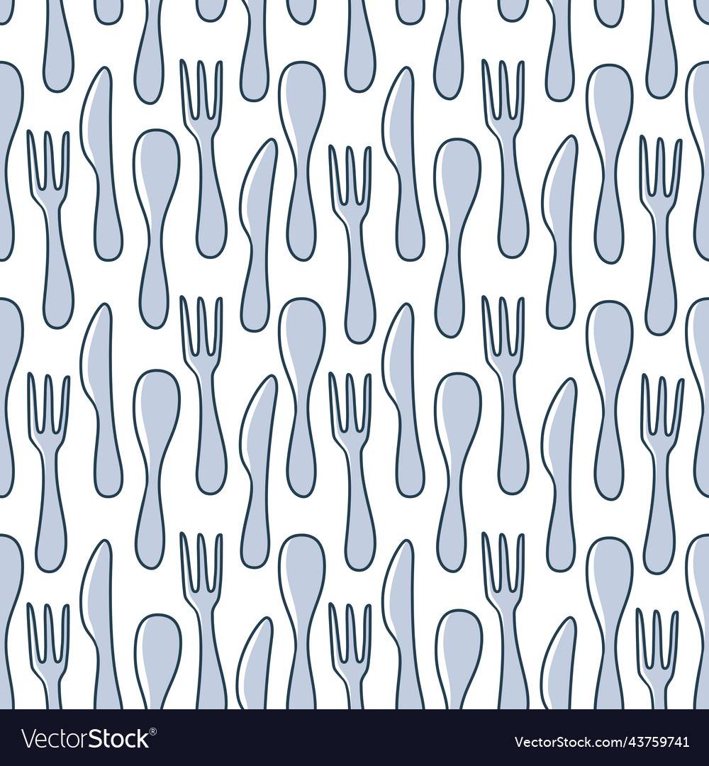Hand drawn seamless pattern background with table