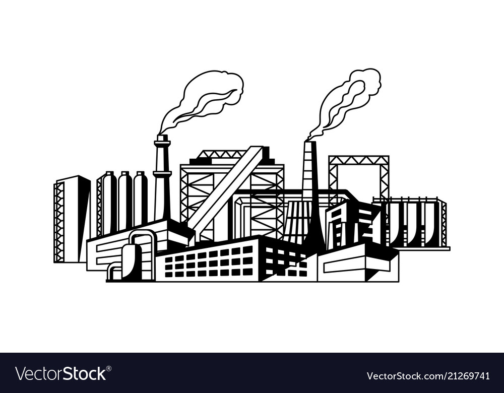 Industrial factory background