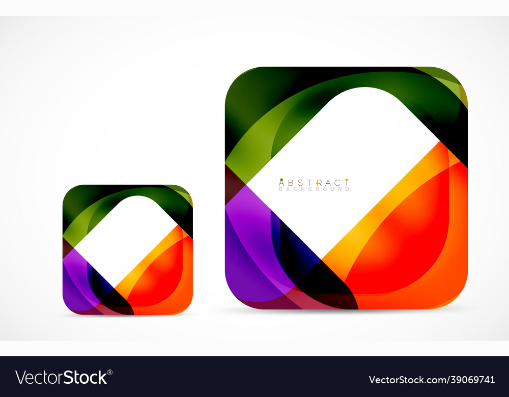 Minimal background abstract square shape vector image Minimal background abstract square shape
