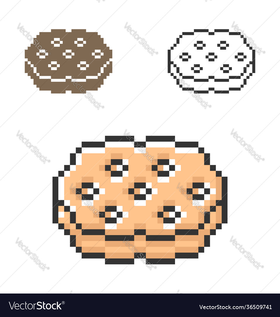 Pixel Cookie Icons - Three Variants