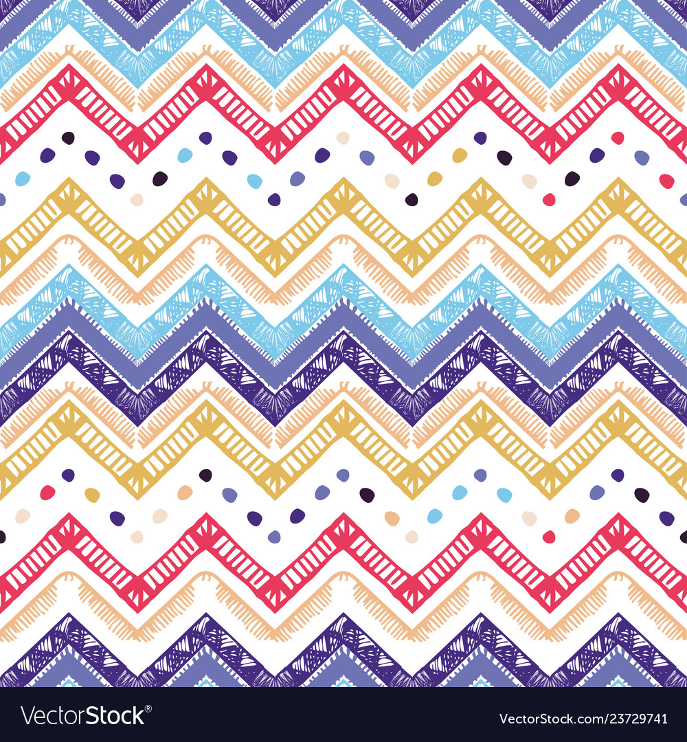 Zigzag Pattern - Retro Chevron