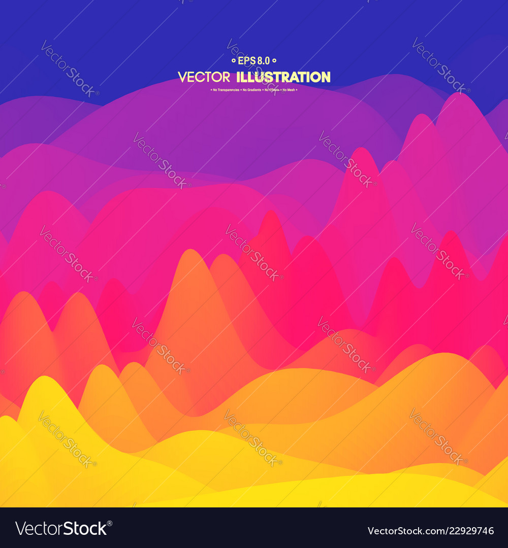 Abstract wavy background with dynamic effect