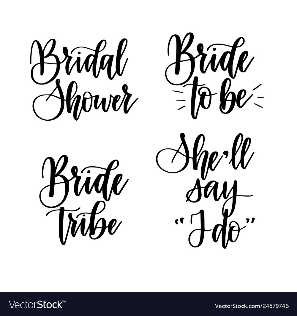 Bride to be invitation wedding party typography sticker icon sign design  vector 19483252 Vector Art at Vecteezy